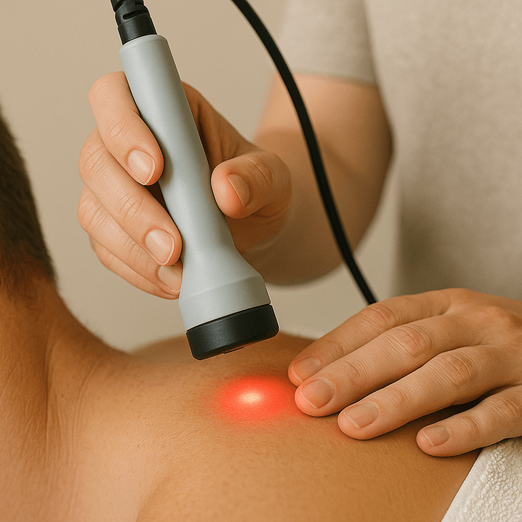 Laserterapi behandling hos fysioterapeut i Brande